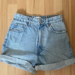 Zara Light Blue Jean Shorts
